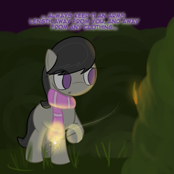 Size: 801x801 | Tagged: safe, artist:erthilo, imported from derpibooru, octavia melody, earth pony, pony, ask octavia, ask, clothes, female, fire, mare, no pupils, scarf, solo, tumblr