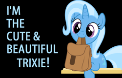 Size: 3184x2032 | Tagged: safe, imported from derpibooru, trixie, pony, to where and back again, cute, diatrixes, female, meme, solo, to saddlebags and back again, trixie is cute