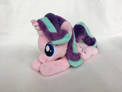 Size: 1024x768 | Tagged: safe, artist:gscuddlecraft, imported from derpibooru, starlight glimmer, pony, unicorn, female, lying down, plushie, solo