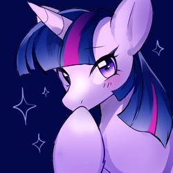 Size: 850x850 | Tagged: safe, artist:hollowphantom, imported from derpibooru, twilight sparkle, pony, female, looking at you, mare, simple background, solo