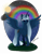 Size: 2700x3500 | Tagged: safe, artist:valravna, imported from derpibooru, oc, oc only, oc:rainsong, alicorn, pony, alicorn oc, ear piercing, piercing, rain, rainbow, simple background, solo, transparent background, unshorn fetlocks