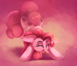 Size: 2000x1714 | Tagged: safe, artist:discorded, imported from derpibooru, pinkie pie, earth pony, pony, :p, cute, diapinkes, eyes closed, female, handstand, mare, ponk, silly, silly pony, solo, tongue out, upside down