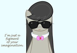 Size: 1000x686 | Tagged: safe, artist:erthilo, imported from derpibooru, octavia melody, earth pony, pony, ask octavia, female, mare, neuralizer, solo, sunglasses