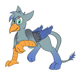 Size: 2000x2000 | Tagged: safe, artist:recordmelodie, imported from derpibooru, oc, oc only, oc:chimalus, griffon, griffon oc, male, simple background, smiling, solo, transparent background