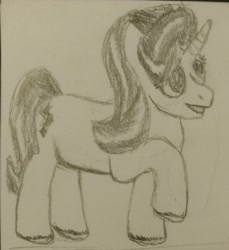 Size: 2678x2922 | Tagged: safe, artist:uruboros, imported from derpibooru, starlight glimmer, pony, female, sketch, solo, traditional art