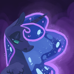 Size: 815x815 | Tagged: safe, artist:snickerdoobles, imported from derpibooru, princess luna, pony, female, solo