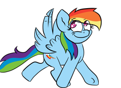 Size: 1100x800 | Tagged: safe, artist:tranzmuteproductions, imported from derpibooru, rainbow dash, pegasus, pony, female, mare, simple background, solo, transparent background