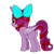 Size: 1024x1024 | Tagged: safe, artist:izaackpony, imported from derpibooru, oc, oc only, oc:isabel, oc:izaack, alicorn, bat pony, bat pony alicorn, pony, bow, female, hair bow, mare, simple background, solo, transparent background, watermark