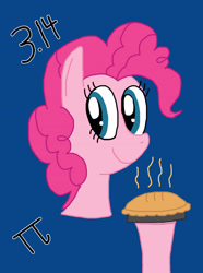 Size: 2214x2982 | Tagged: safe, artist:sb1991, imported from derpibooru, pinkie pie, earth pony, pony, bust, food, head, numbers, pi day, pie, symbol