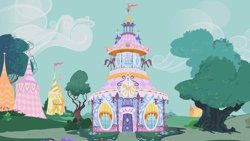 Size: 1280x720 | Tagged: safe, imported from derpibooru, screencap, suited for success, building, carousel boutique, no pony, ponyville