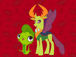 Size: 800x600 | Tagged: safe, imported from derpibooru, thorax, changedling, changeling, gecko, king thorax, kyle rideout, littlest pet shop, meme, vinnie terrio, voice actor joke