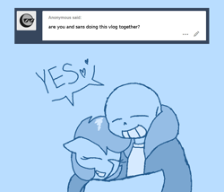 Size: 924x792 | Tagged: safe, artist:synnibear03, imported from derpibooru, scootaloo, oc, oc:ponytale scootaloo, anthro, comic:ponytale, crossover, crossover shipping, female, male, monochrome, sans (undertale), scootasans, shipping, straight, undertale