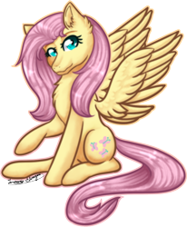 Size: 678x823 | Tagged: safe, artist:sol-kinjou, imported from derpibooru, fluttershy, pony, female, simple background, solo, transparent background