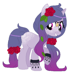 Size: 373x382 | Tagged: safe, artist:lanas-storage, imported from derpibooru, oc, oc only, pony, flower, flower in hair, simple background, solo, transparent background