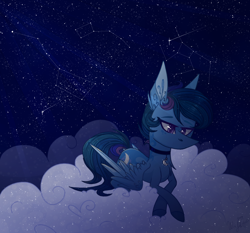 Size: 1764x1644 | Tagged: safe, artist:waflett, imported from derpibooru, oc, pegasus, pony, digital art, stars