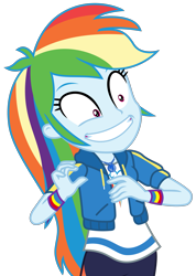 Size: 2131x2997 | Tagged: safe, artist:sketchmcreations, imported from derpibooru, rainbow dash, constructive criticism, equestria girls, equestria girls series, constructive criticism: rainbow dash, faic, grin, nervous, nervous grin, rainbow dash is best facemaker, simple background, smiling, solo, transparent background, vector