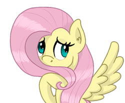 Size: 543x449 | Tagged: safe, artist:boushi33, imported from derpibooru, fluttershy, pegasus, pony, bust, covering, covering mouth, female, looking away, looking sideways, mare, portrait, simple background, solo, spread wings, transparent background, wings