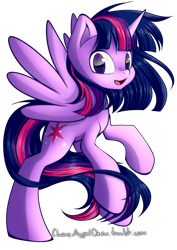 Size: 1200x1697 | Tagged: safe, artist:chaosangeldesu, imported from derpibooru, twilight sparkle, alicorn, pony, female, mare, simple background, smiling, solo, transparent background, twilight sparkle (alicorn)