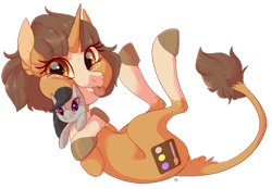 Size: 680x473 | Tagged: safe, artist:qatsby, imported from derpibooru, octavia melody, oc, oc only, pony, :p, cute, leonine tail, plushie, silly, simple background, solo, tongue out, transparent background