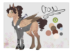 Size: 4016x2932 | Tagged: safe, artist:shadowqueen1999, imported from derpibooru, oc, oc only, oc:crow, bird, pegasus, pony, pet, solo