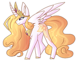 Size: 2534x2000 | Tagged: safe, artist:ecilasantos, imported from derpibooru, princess celestia, alicorn, pony, alternate universe, female, mare, simple background, solo, transparent background