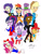 Size: 1024x1362 | Tagged: safe, artist:newportmuse, imported from derpibooru, applejack, fluttershy, pinkie pie, rainbow dash, rarity, sci-twi, sunset shimmer, twilight sparkle, oc, oc:twyla sparks, alicorn, human, black panther, clothes, cosplay, costume, hello kitty, hello kitty (character), humanized, mad hatter, mane six, naruto, quick draw mcgraw, sailor moon, sanrio, superman, the wonderful wasp, twilight sparkle (alicorn)