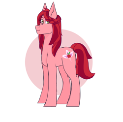 Size: 800x792 | Tagged: safe, artist:purplellamaswag, imported from derpibooru, oc, oc only, oc:orchid blossom, pony, offspring, parent:big macintosh, parent:sugar belle, parents:sugarmac, solo
