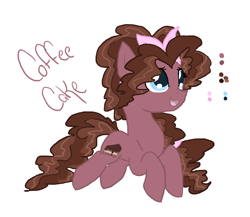 Size: 696x605 | Tagged: safe, artist:alawdulac, imported from derpibooru, oc, oc only, oc:coffee cake, pony, offspring, parent:cheese sandwich, parent:pinkie pie, parents:cheesepie, solo