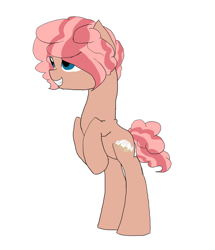 Size: 782x908 | Tagged: safe, artist:alawdulac, imported from derpibooru, oc, oc only, oc:cinnamon sweet, pony, offspring, parent:cheese sandwich, parent:pinkie pie, parents:cheesepie, solo