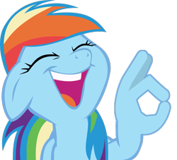 Size: 971x880 | Tagged: safe, derpibooru exclusive, edit, editor:shadowthecat35, imported from derpibooru, rainbow dash, friendship is magic, crying laughing emoji, cursed image, emoji, female, laughing, meme, ok hand emoji, simple background, solo, suddenly hands, transparent background, wing hands, wings, 👌, 😂