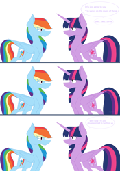 Size: 4782x6832 | Tagged: safe, artist:skyla03, imported from derpibooru, rainbow dash, twilight sparkle, alicorn, pegasus, pony, absurd resolution, comic, female, lesbian, shipping, simple background, twidash, twilight sparkle (alicorn), white background