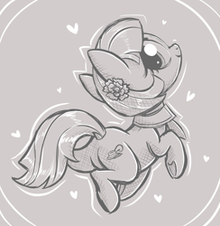 Size: 3439x3521 | Tagged: safe, artist:kellythedrawinguni, imported from derpibooru, coco pommel, earth pony, pony, female, monochrome, solo