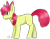 Size: 699x541 | Tagged: safe, artist:yourbestnightmaree, imported from derpibooru, apple bloom, earth pony, pony, female, simple background, solo, transparent background