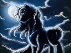 Size: 1280x960 | Tagged: safe, artist:patrem, imported from derpibooru, oc, oc only, oc:silver spark, unicorn, night, solo