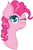 Size: 462x703 | Tagged: safe, artist:joystick12, imported from derpibooru, pinkie pie, alternate hairstyle, bust, female, heart eyes, one eye closed, portrait, simple background, solo, white background, wingding eyes, wink