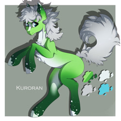 Size: 3000x3000 | Tagged: safe, artist:kuroran, imported from derpibooru, oc, oc only, pony, adoptable, advertisement, rcf community, rearing, solo, ych example, your character here