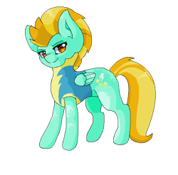 Size: 652x641 | Tagged: safe, artist:kittyshy, imported from derpibooru, lightning dust, pony, clothes, female, simple background, solo, transparent background, uniform, wonderbolt trainee uniform