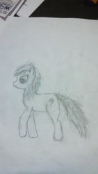 Size: 1836x3264 | Tagged: safe, artist:captain conundrum, imported from derpibooru, oc, oc only, oc:maple glaze, messy mane, messy tail, solo, traditional art