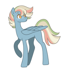 Size: 727x775 | Tagged: safe, artist:pandemiamichi, artist:s1nb0y, imported from derpibooru, oc, oc only, pegasus, pony, male, raised hoof, simple background, solo, stallion, white background