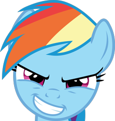 Size: 5217x5506 | Tagged: safe, artist:frownfactory, imported from derpibooru, rainbow dash, pony, equestria girls, equestria girls (movie), .svg available, absurd resolution, close-up, faic, female, grin, mare, rapeface, simple background, smiling, solo, svg, transparent background, vector