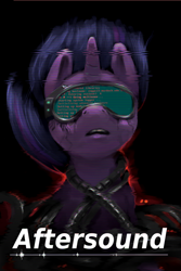 Size: 1200x1800 | Tagged: safe, artist:gela-g-i-s-gela, imported from derpibooru, twilight sparkle, cover art, cyberpunk, fanfic, fanfic art, fanfic cover, female, solo, text