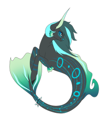 Size: 1024x1203 | Tagged: safe, artist:frequine, imported from derpibooru, oc, oc only, oc:abyss, merpony, seafins, simple background, solo, transparent background