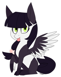 Size: 1124x1412 | Tagged: safe, artist:lightning31, imported from derpibooru, oc, oc only, oc:ming, simple background, solo, tongue out, transparent background