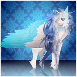 Size: 3000x3000 | Tagged: safe, artist:lyunnala, imported from derpibooru, oc, oc only, solo