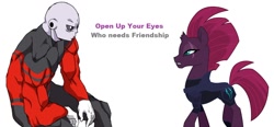 Size: 1144x529 | Tagged: safe, imported from derpibooru, tempest shadow, my little pony: the movie, spoiler:dragon ball super, comparison, dragon ball, dragon ball super, eye scar, jiren, scar, scar on the wrong side, spoilers for another series, who needs friendship