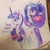 Size: 1080x1080 | Tagged: safe, artist:1o1o1o1o1o1o1o1o1o1o1, imported from derpibooru, twilight sparkle, pony, unicorn, cup, curved horn, female, levitation, magic, solo, teacup, telekinesis, traditional art