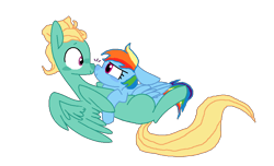 Size: 935x569 | Tagged: safe, artist:moonlightthegriffon, imported from derpibooru, rainbow dash, zephyr breeze, pony, boop, cute, dashabetes, female, male, noseboop, shipping, simple background, straight, transparent background, zephdash, zephyrbetes