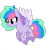 Size: 1024x1024 | Tagged: safe, artist:chococakebabe, imported from derpibooru, oc, oc only, oc:star dazzle, pegasus, pony, female, mare, simple background, solo, transparent background, two toned wings