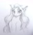 Size: 1616x1717 | Tagged: safe, artist:kerydarling, artist:rrusha, imported from derpibooru, pony, monochrome, solo, traditional art