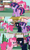 Size: 1280x2168 | Tagged: safe, artist:hakunohamikage, imported from derpibooru, pinkie pie, twilight sparkle, oc, oc:cylestea, alicorn, earth pony, pegasus, pony, ask-princesssparkle, alternate hairstyle, armor, ask, dusk guard, female, freckles, mare, punklight sparkle, scrunchy face, tumblr, twilight sparkle (alicorn), twilight's royal guard, unamused, yelling